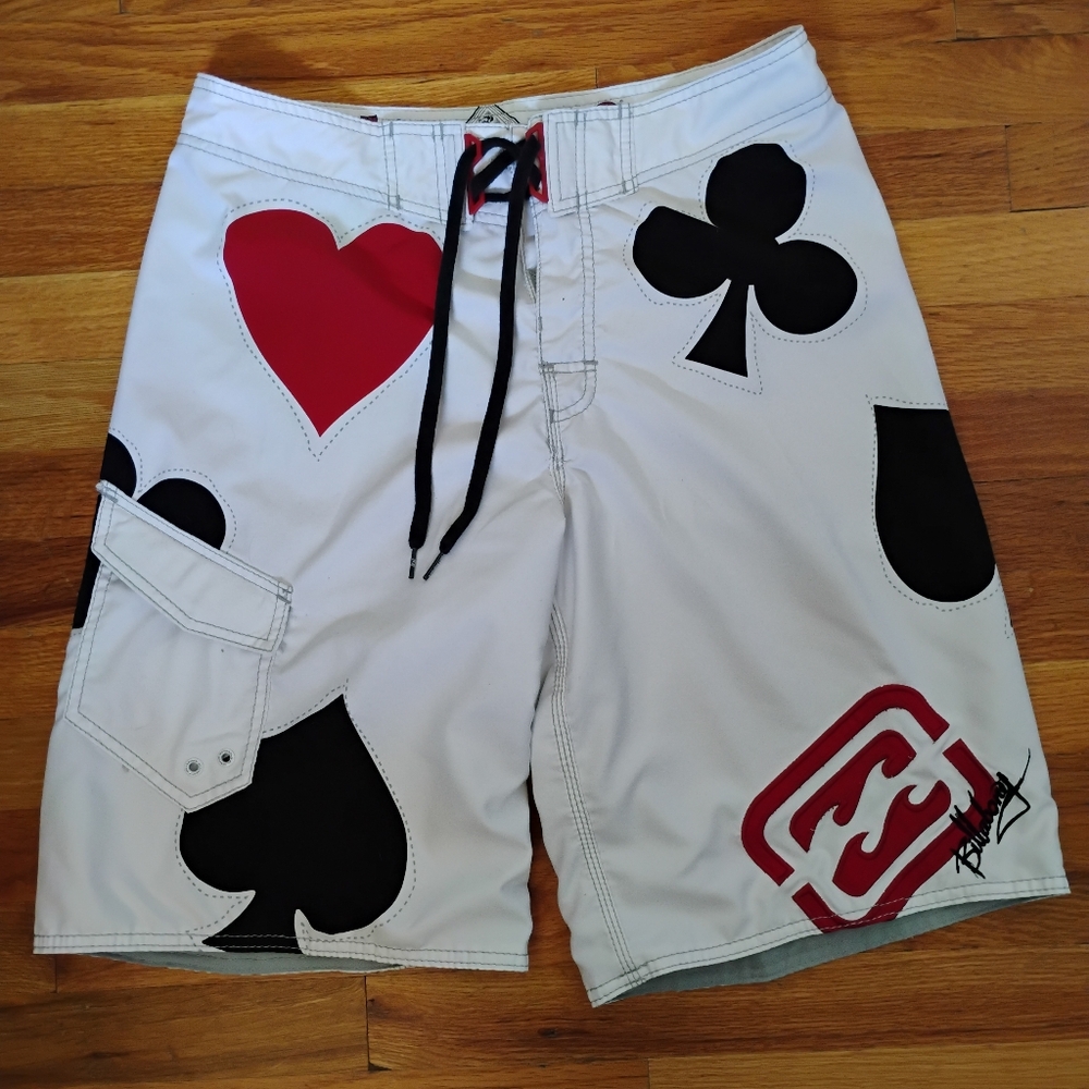 Vintage Billabong Board Shorts Mens Size 33 Taj Burrow Signature Boardshorts